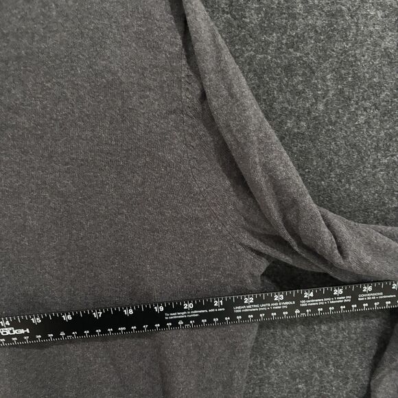 Eddie Bauer Sweater Mens Tall Large Gray V Neck Merino Wool Pullover Casual - Picture 6 of 9